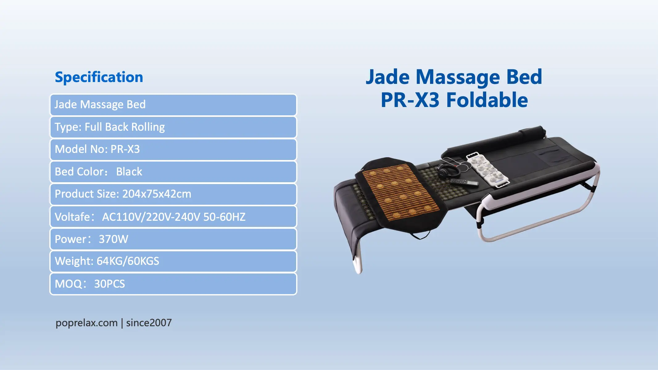 Jade massage bed X3 details-01